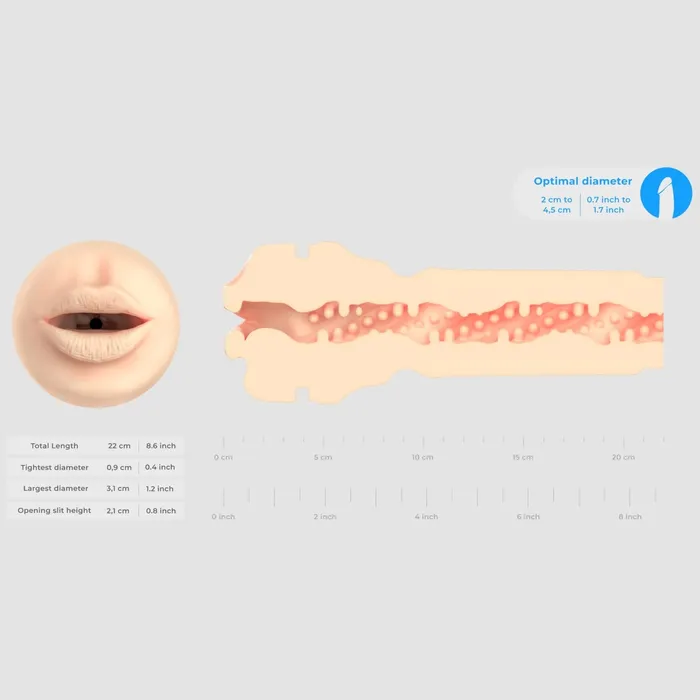Male Sex Toys Kiiroo Feel Stroker Mouth Kiiroo