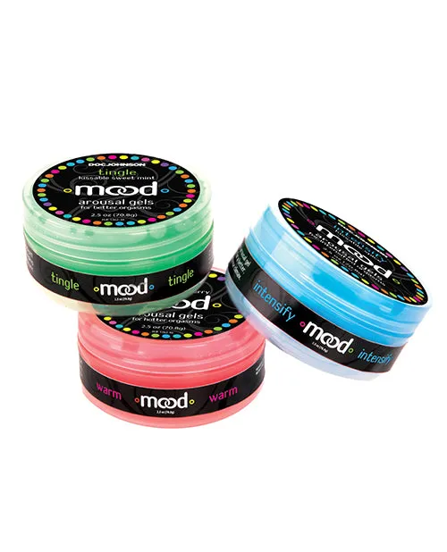 Male Sex Toys Mood Lube Kissble Foreplay Gels 2 Oz Asst Flavors Pack Of 3 Doc Johnson