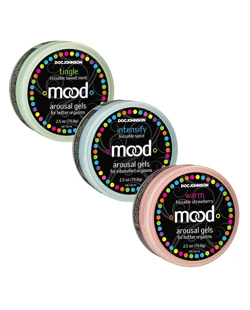 Male Sex Toys Mood Lube Kissble Foreplay Gels 2 Oz Asst Flavors Pack Of 3 Doc Johnson