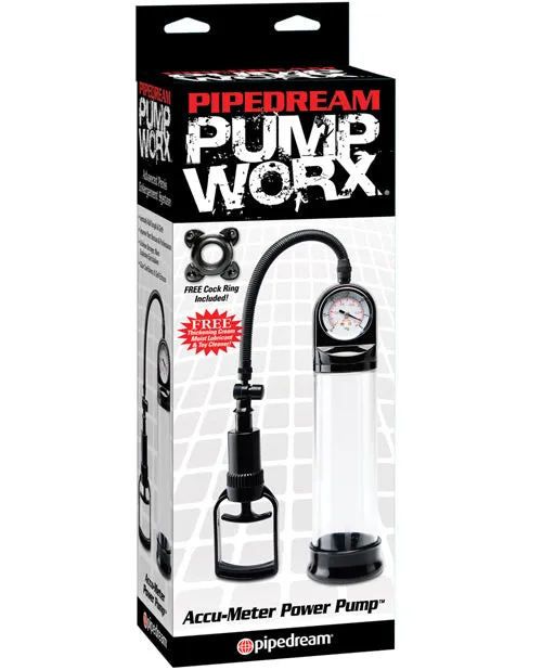 Male Sex Toys Pipedream Pump Worx Accumeter Power Pump