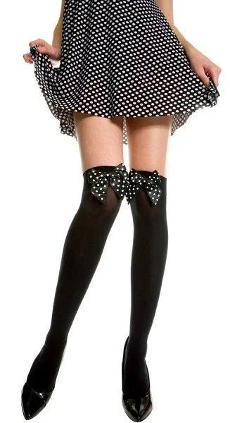 Music Legs ThighHigh w Bow One Size Available Teddies And Bodies Music Legs ThighHigh w Bow One Size Available Teddies And Bodies