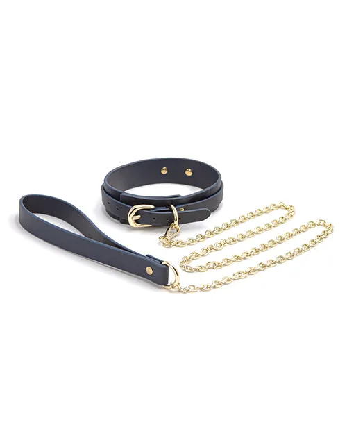 NS Novelties Couples Bondage Couture Vinyl Collar And Leash