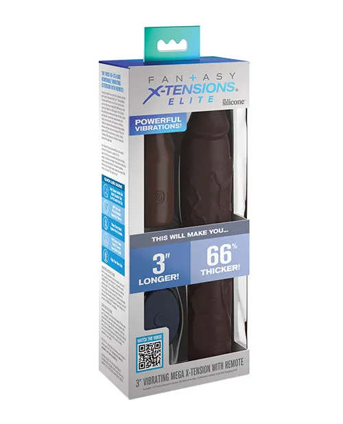 Pipedream Anal Fantasy Xtensions Elite 9 Sleeve Vibrating 3 Plug Wremote