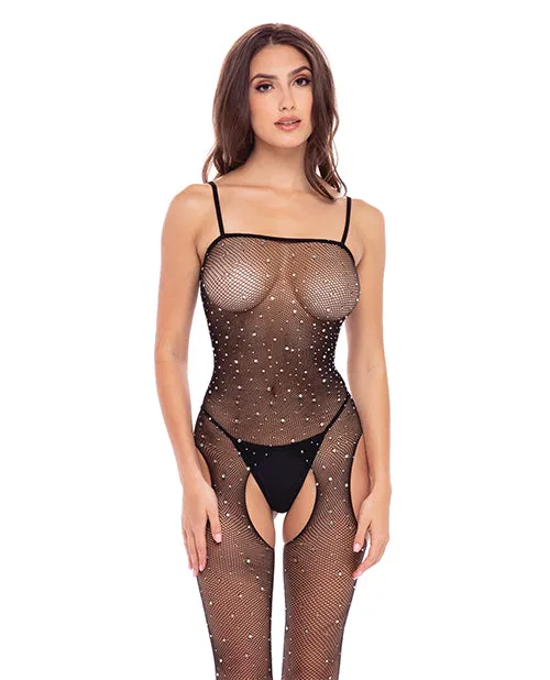 Rene Rofe Vibrators Rene Rofe Sparkle Crotchless Bodystocking Red Os