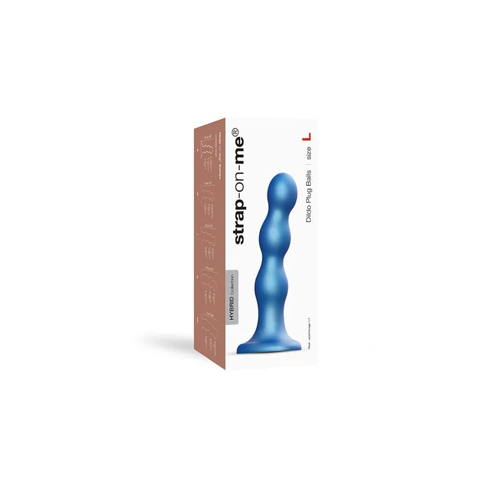 StrapOnMe StrapOnMe Balls Plug Dil Blue Anal