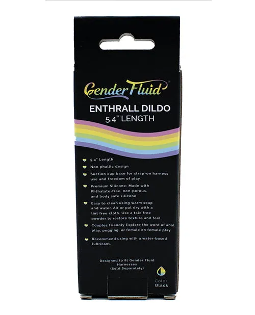 Thank Me Now Female Sex Toys Gender Fluid 55 Enthrall Strap On Dildo Black