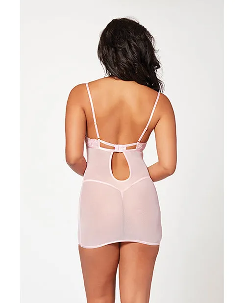 Vibrators Floral Mesh Chemise Gstring Pink Seven Til Midnight