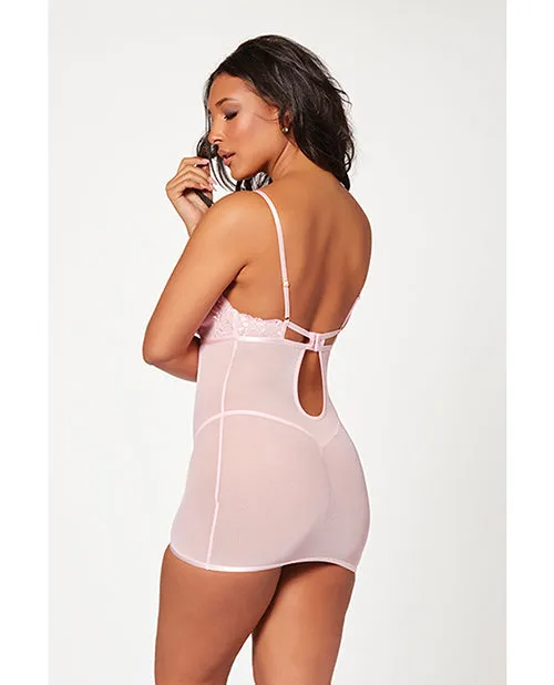 Vibrators Floral Mesh Chemise Gstring Pink Seven Til Midnight