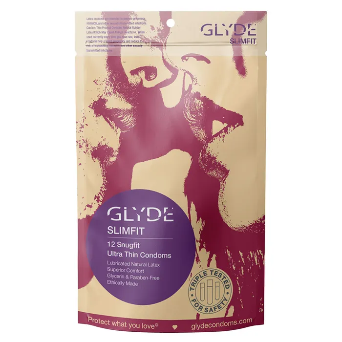 Vibrators Glyde Glyde Slimfit Condoms 12pk