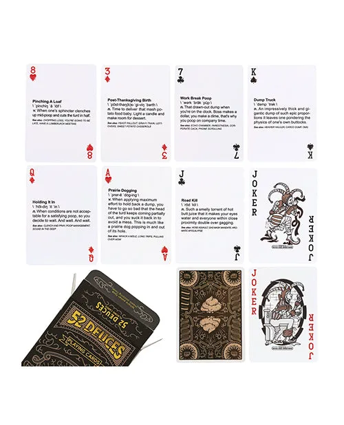Vibrators Good Egg Greetings 52 Deuces Poop Themed Playing Cards