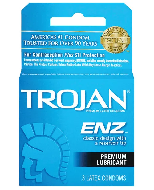 Vibrators Trojan Trojan Enz Lubricated Condoms